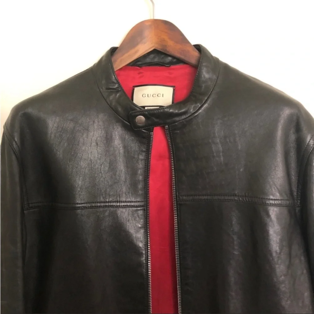Gucci leather jacket